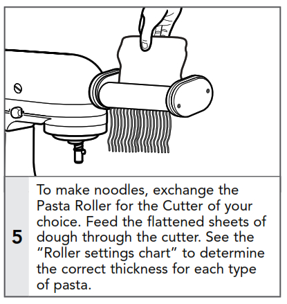 KitchenAid Pasta Roller And Cutter - USING THE PASTA ROLLER AND CUTTERS 4