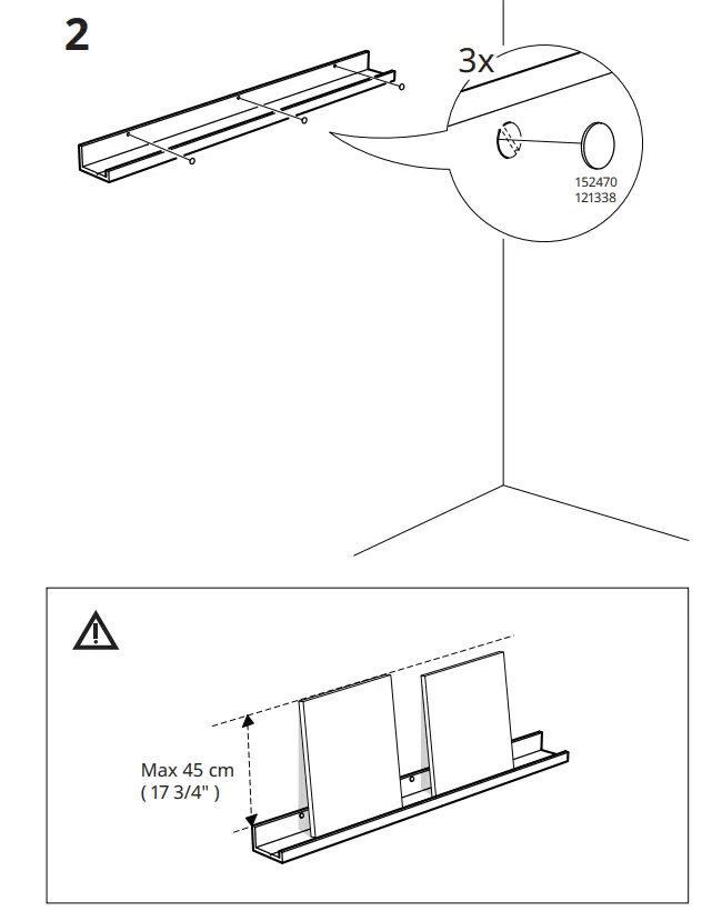 IKEA MOSSLANDA Picture Ledge - 2