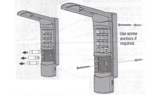 LINEAR DNT00094 Garage Door Keypads - WALL MOUNTING