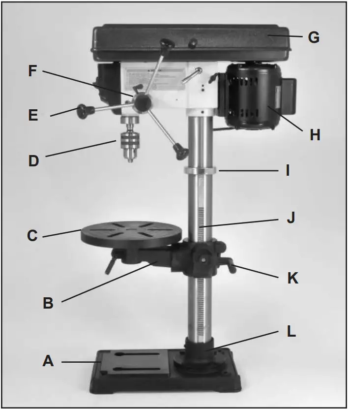 RIKON Power Tools 30 120 13 Inch Bench Drill Press A01