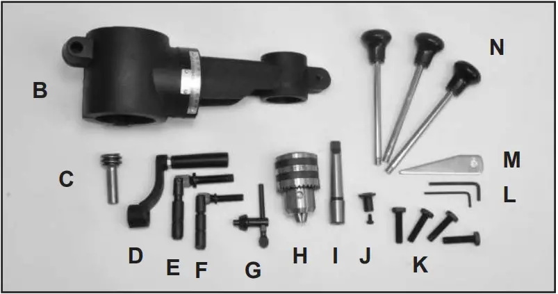 RIKON Power Tools 30 120 13 Inch Bench Drill Press A04