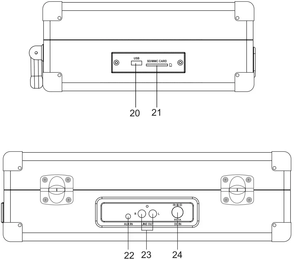 muse MT 103 DB Turntable Stereo System - Figure 2