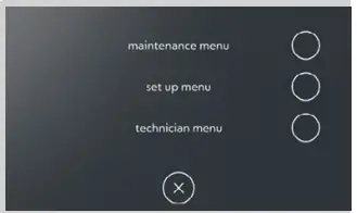 Nespresso Momento Range-setup menu