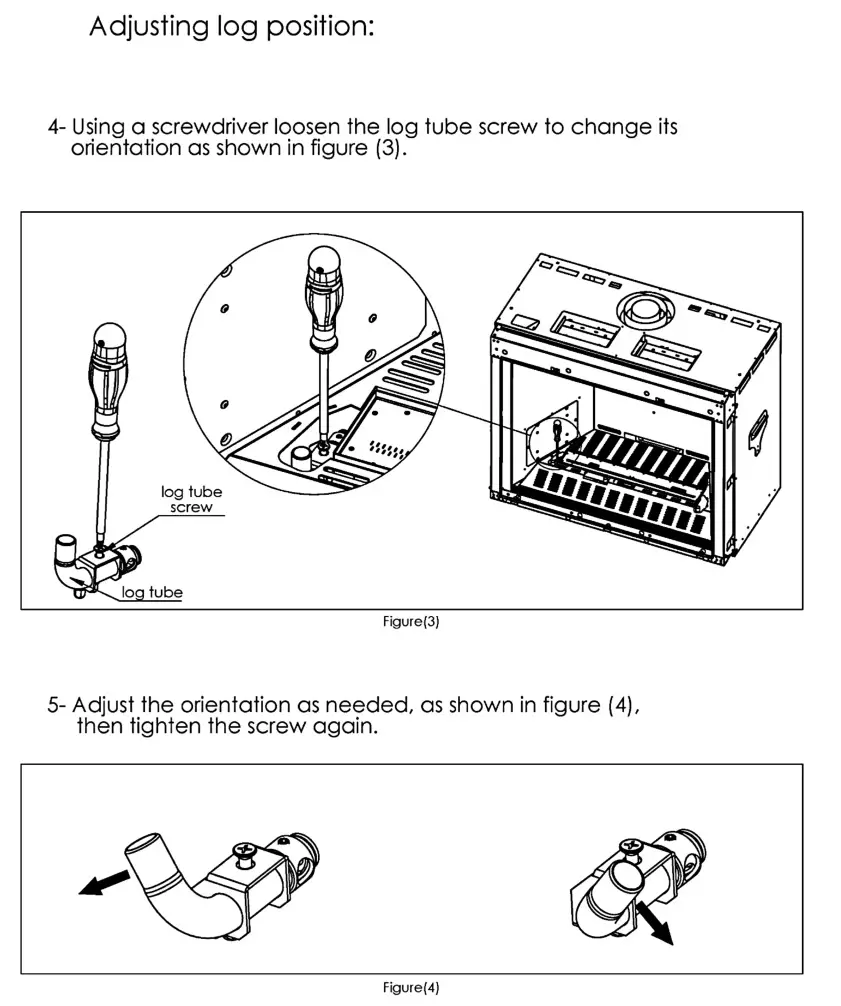 Ortal Wilderness Traditional 36-42 Fireplace - Adjustment Instructions 3