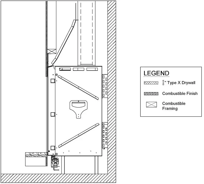 Ortal Wilderness Traditional 36-42 Fireplace - Combustible Floor Extension