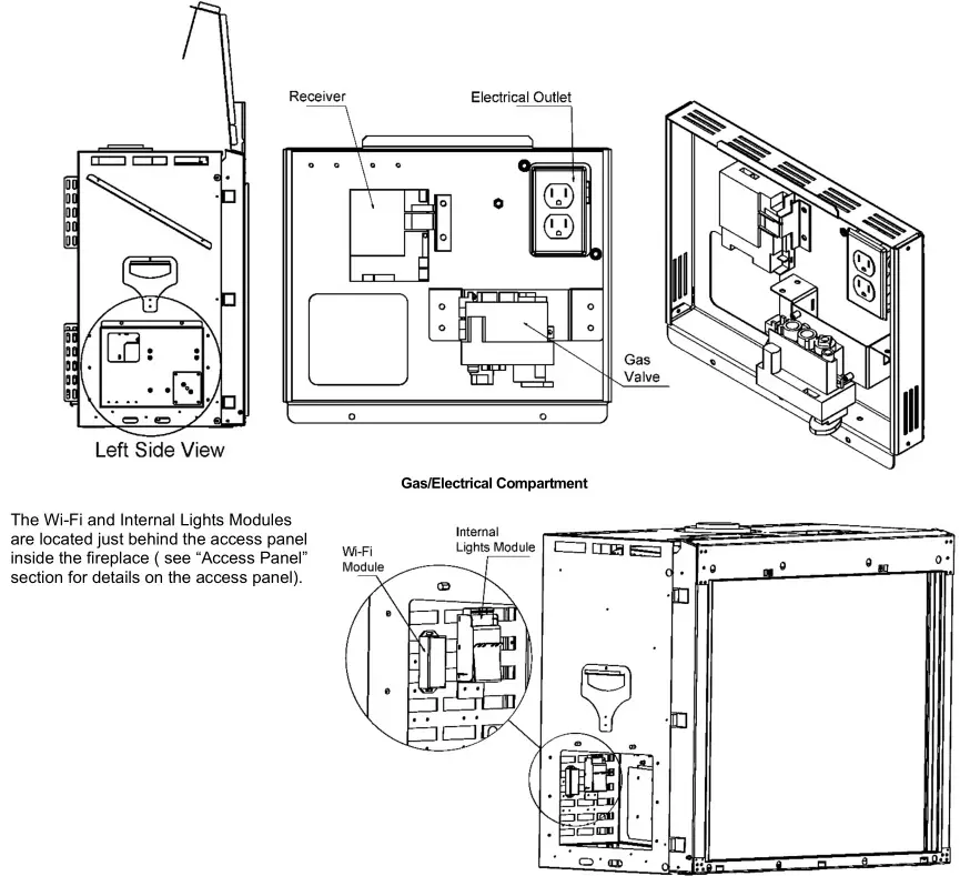 Ortal Wilderness Traditional 36-42 Fireplace - Electrical Requirements