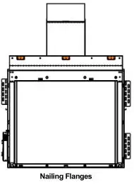 Ortal Wilderness Traditional 36-42 Fireplace - Nailing Flanges
