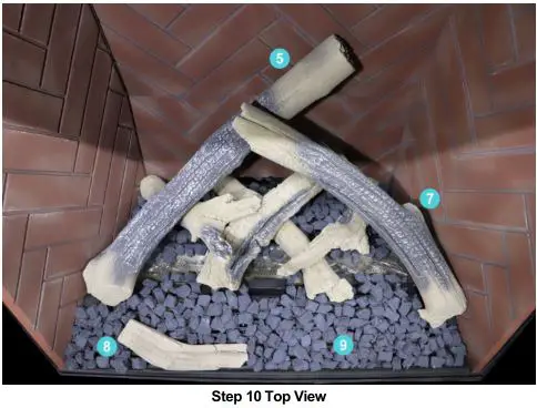 Ortal Wilderness Traditional 36-42 Fireplace - Step 10 Top View