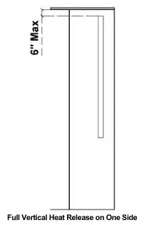 Ortal Wilderness Traditional 36-42 Fireplace - Vertical Heat Release-Full Side