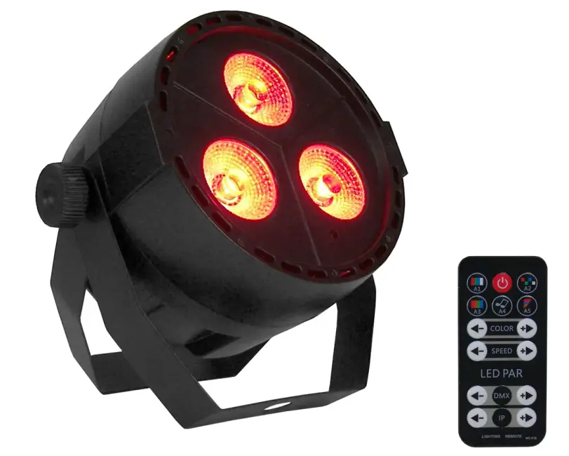 EVENT LIGHTING VIVIDPAR3X4Q 3x 4W RGBUV Mini Par