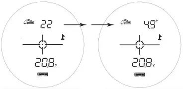 AOFAR GX 6F Pro Golf Rangefinder with Slope and Angle Switch - OPERATION INSTRUCTIONS 2