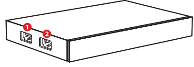 infomir MAG540 Linux Based Set Top Box - Font panel