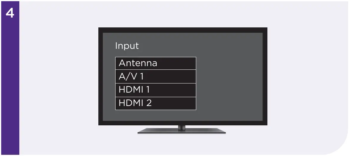 Roku Express HD Streaming Player with HDMI - Select input