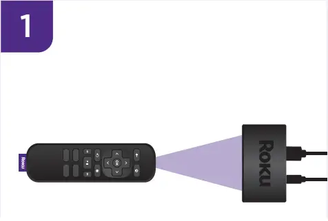 Roku Express HD Streaming Player with HDMI - adhesive strip 1