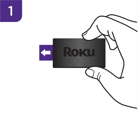 Roku Express HD Streaming Player with HDMI - adhesive strip 4