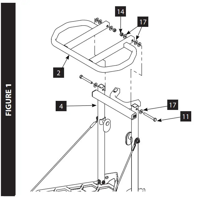 RIVER EDGE TREESTANDS LITE FOOT RE557 Hang On Tree Stand - FIGURE 1