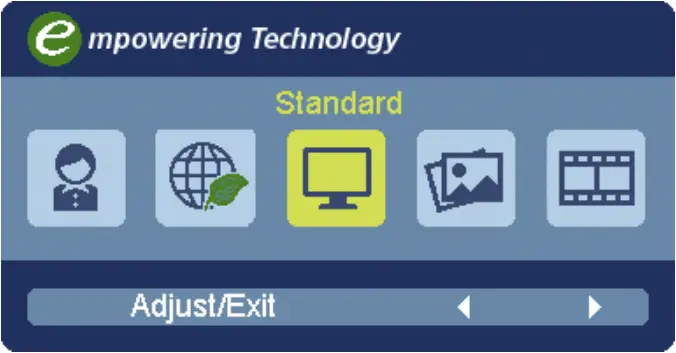 Acer V246HYL - Acer eColor Management