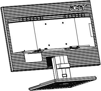 Acer V246HYL - Attaching the Base 2
