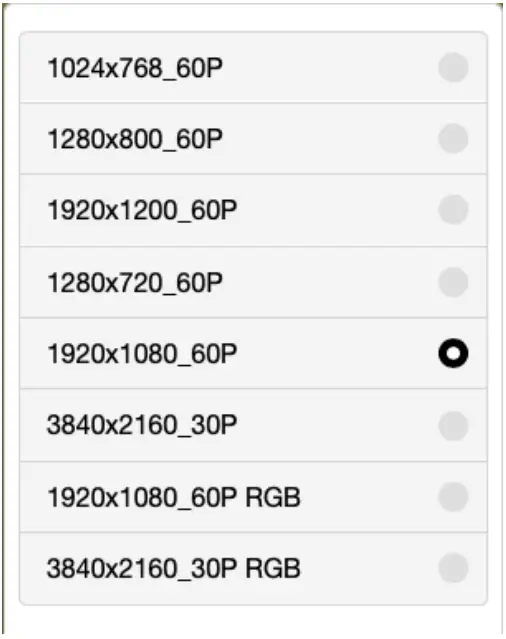 ecler VEO SWM44 4K 4x1 Presentation Switcher with VEOCast - Resolution