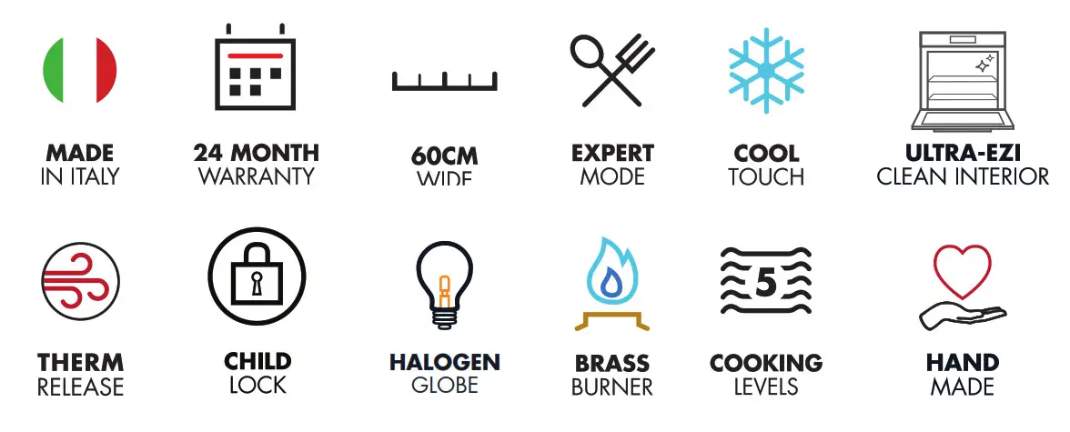 ILVE P06DWE3 60cm Professional Plus Cooker with Four Burners - TOOL