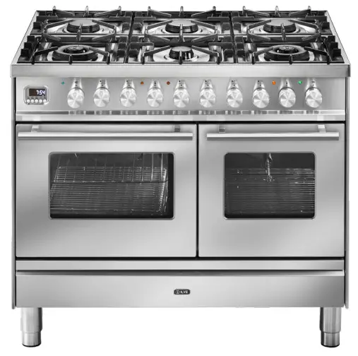 ILVE PD106DWE3 100cm Professional Plus Cooker with 6 Gas Burners