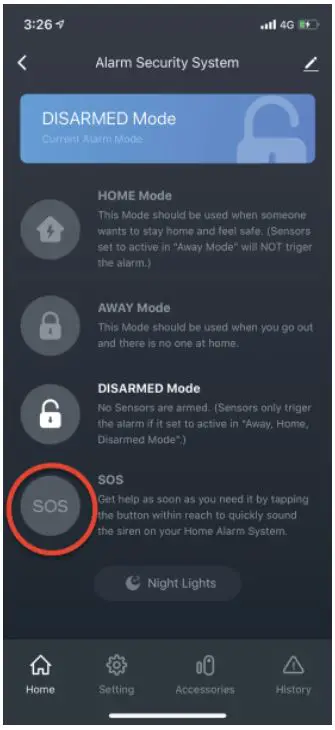 SKK WiFi Intelligent Household Alarm User Manual - SOS