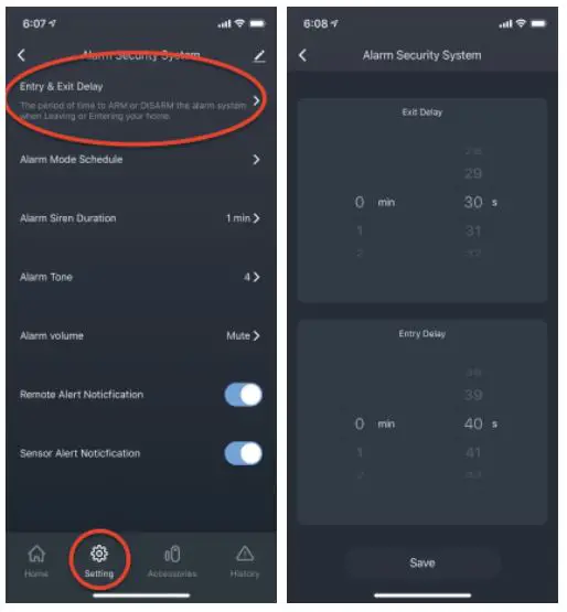SKK WiFi Intelligent Household Alarm User Manual - Understanding Entry & Exit Delay