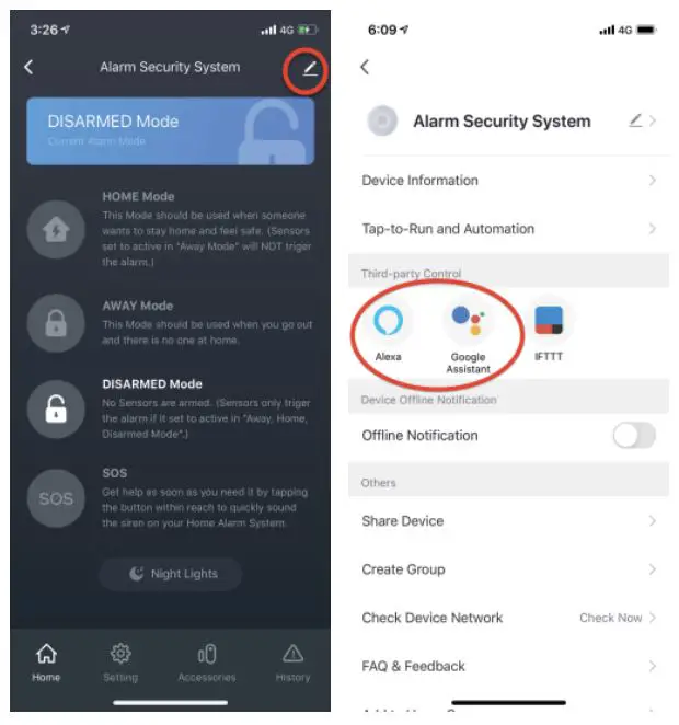 SKK WiFi Intelligent Household Alarm User Manual - Voice Control