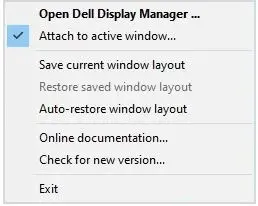Dell USB-C Monitor User Guide - Attach to active window