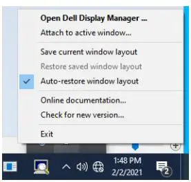 Dell USB-C Monitor User Guide - DDM can help you restore application windows into their positions