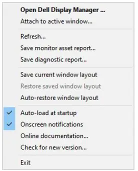 Dell USB-C Monitor User Guide - You may also check for new version by right clicking on DDM icon
