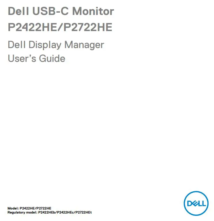 Dell USB-C Monitor User Guide