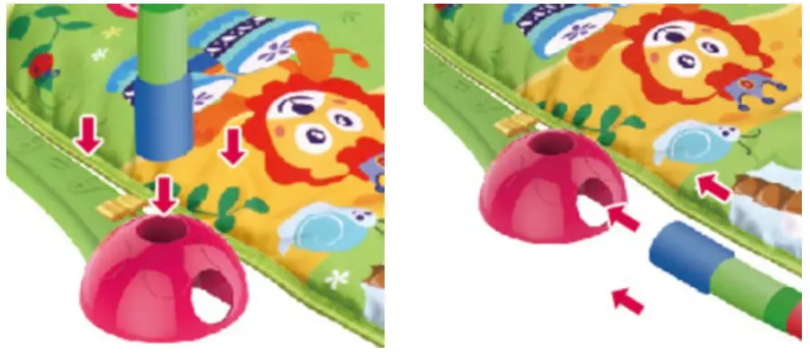 bubbli BBACTGMPLTA Activity Gym Playmat - Step 5