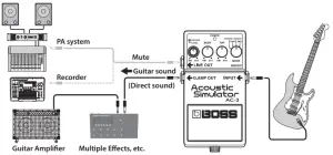 Connecting Both to a Guitar Amp and PA System