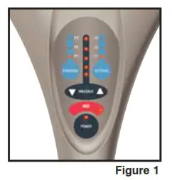 Homedics PA-4H Programmable Percussion Massager - Instructions for Use Fig 1
