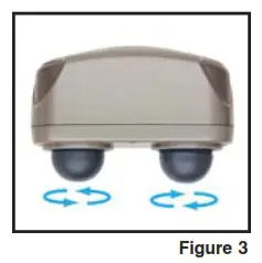 Homedics PA-4H Programmable Percussion Massager - T o Change Attachments fig 3