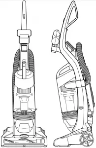 Bissell-1820-Series-CleanView-Rewind-Pet-Vacuum-Diagram