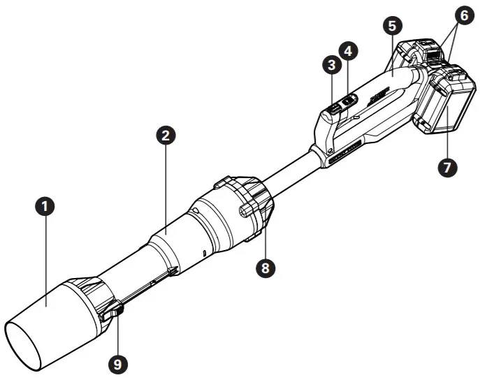 WORX WG585 40 Volt LeafJet Blower with Brushless -FIGURE 2