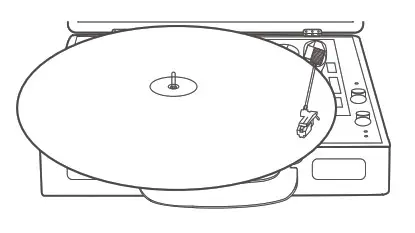 Goodmans 347753 Revive Bluetooth Turntable- Playing a Record