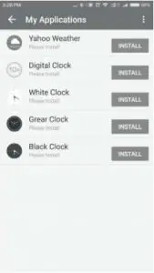 Installing Yahoo Weather