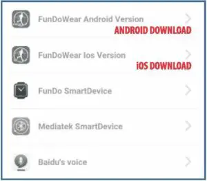 Fierro SmartWatch Downloading App