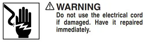 Metabo HPT Cordless Disc Grinder G 18DSL2 Instruction Manual - Do not use the electrical cord if damaged