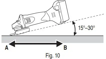 Metabo HPT Cordless Disc Grinder G 18DSL2 Instruction Manual - Fig 10