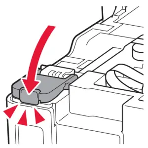 Close the ink tank cover