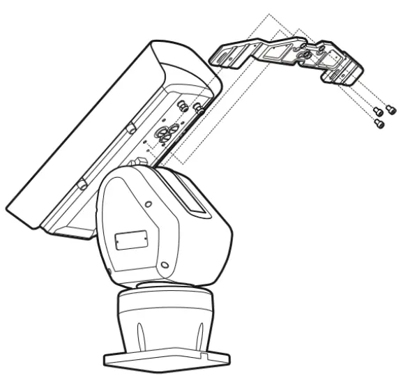 TKH SECURITY UP IR200 IR Illumination kit - Mount the bracket