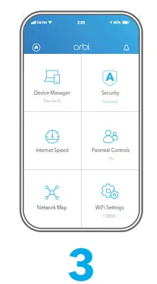 NETGEAR RBR350 Orbi WiFi 6 Dual Band Mesh Router- Do more with the app