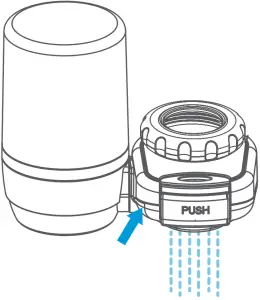 Midea Faucet Filtration Instructions for use Raw water