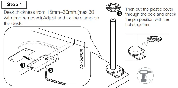 KONDATOR 438 LC15 Monitor Arm OSLO - seatep