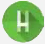 a close up of a logo