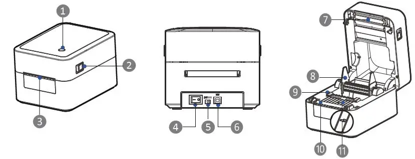 iDPRT SP320 Thermal Label Fig1